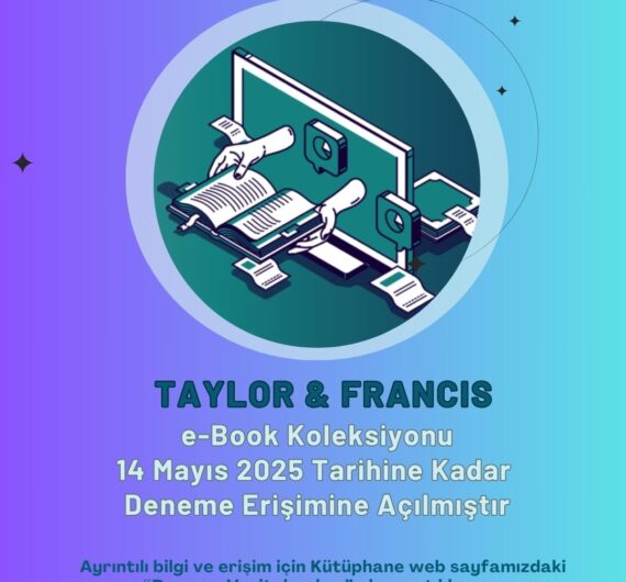 Taylor & Francis e-Book Koleksiyonu Deneme Erişimi