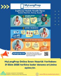 MyLangPrep Online Sınav Hazırlık Veritabanı Deneme Erişimi