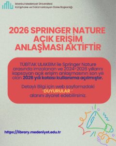 2026 Springer Nature Açık Erişim Anlaşması Aktiftir.