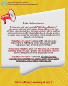 Kütüphane Hesabım