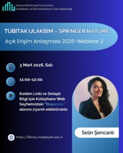 TUBİTAK ULAKBİM- Springer Nature “Açık Erişim Anlaşması Webinar”