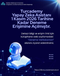 Turcademy Yapay Zeka Asistanı 1 Kasım 2026 Tarihine Kadar Deneme Erişimine Açılmıştır.